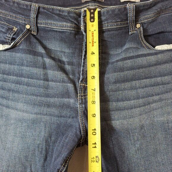 Depart West NOMAD Jeans Mens 40x34 Dark Wash Straight Relaxed Stretch Whiskered - Picture 3 of 11